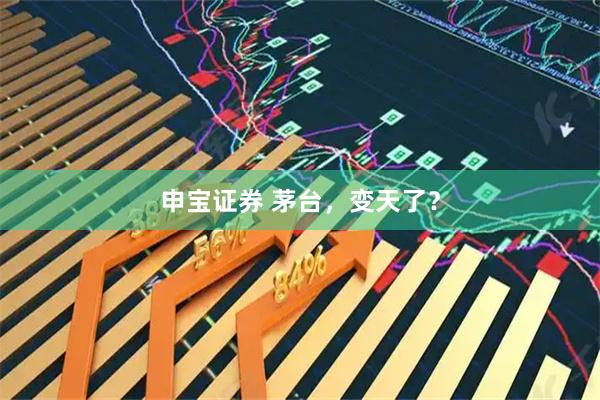 申宝证券 茅台，变天了？